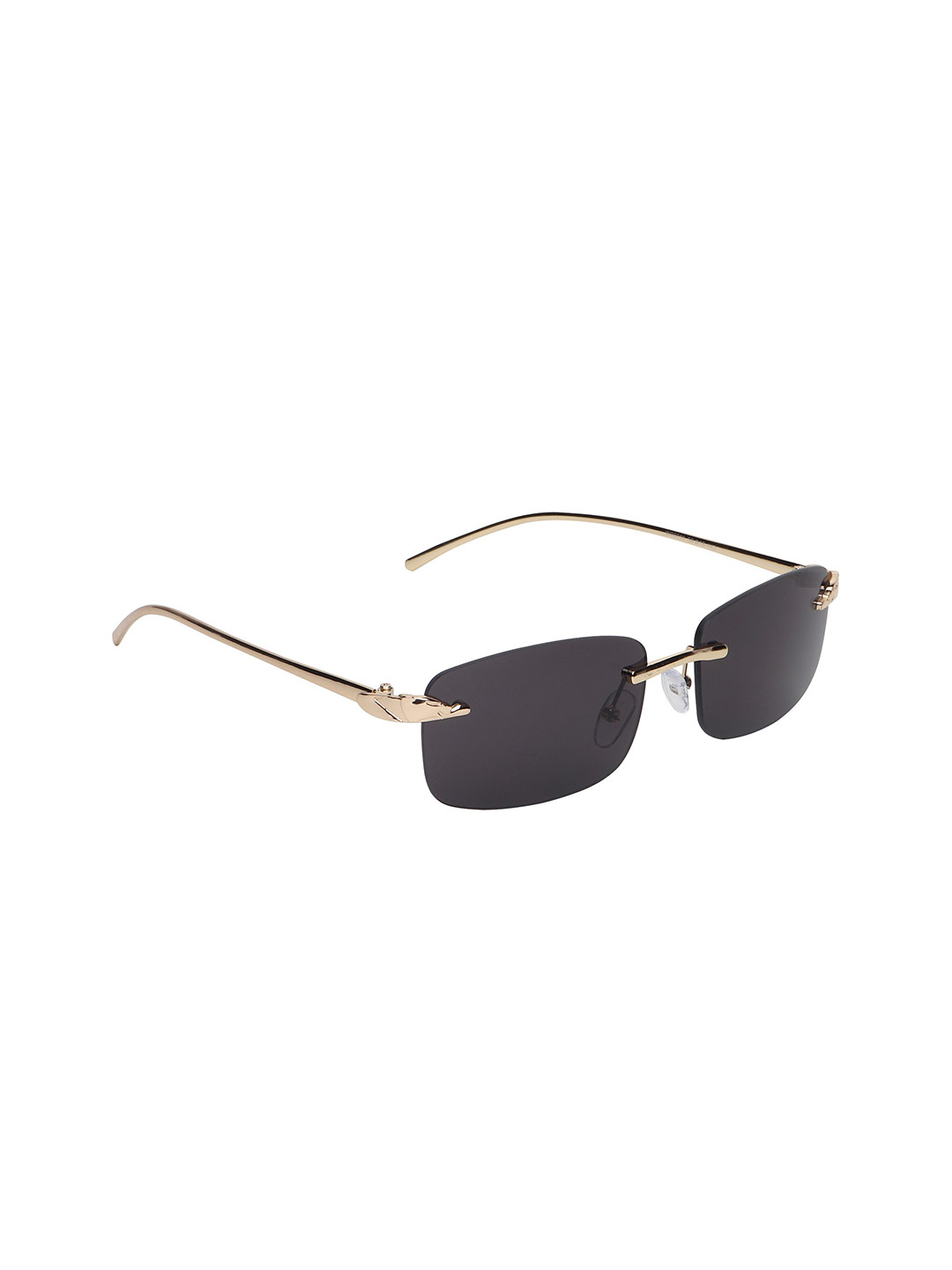 

Swiss Design Lens & Rectangle Sunglasses With UV Protected Lens, Black