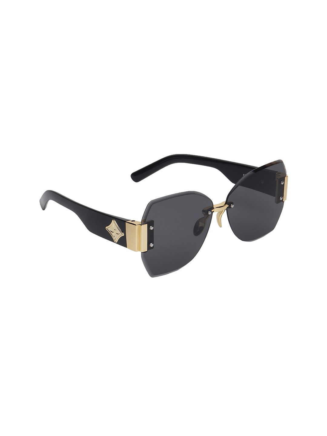 

Swiss Design Lens & Butterfly Sunglasses with UV Protected Lens SDSG-625-08, Black