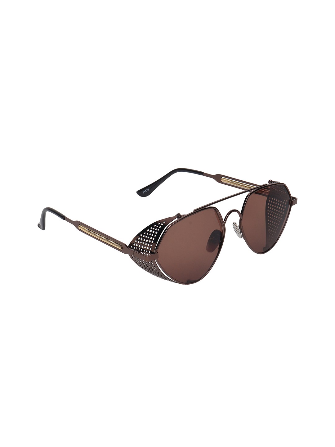 

Swiss Design Oval Sunglasses with UV Protected Lens, Brown