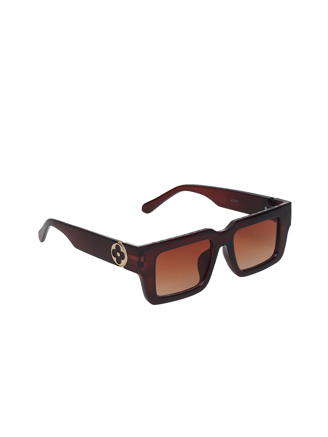 

Swiss Design Lens & Square Sunglasses With UV Protected Lens, Brown