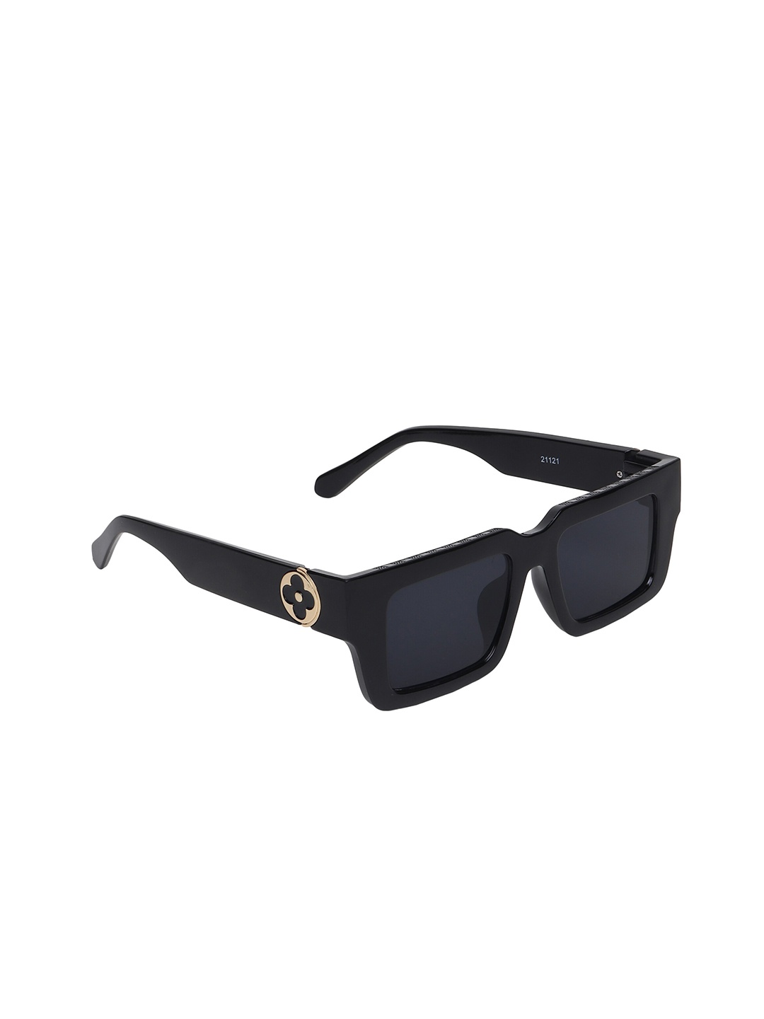 

Swiss Design Square Sunglasses with UV Protected Lens SDSG-21121-04, Black