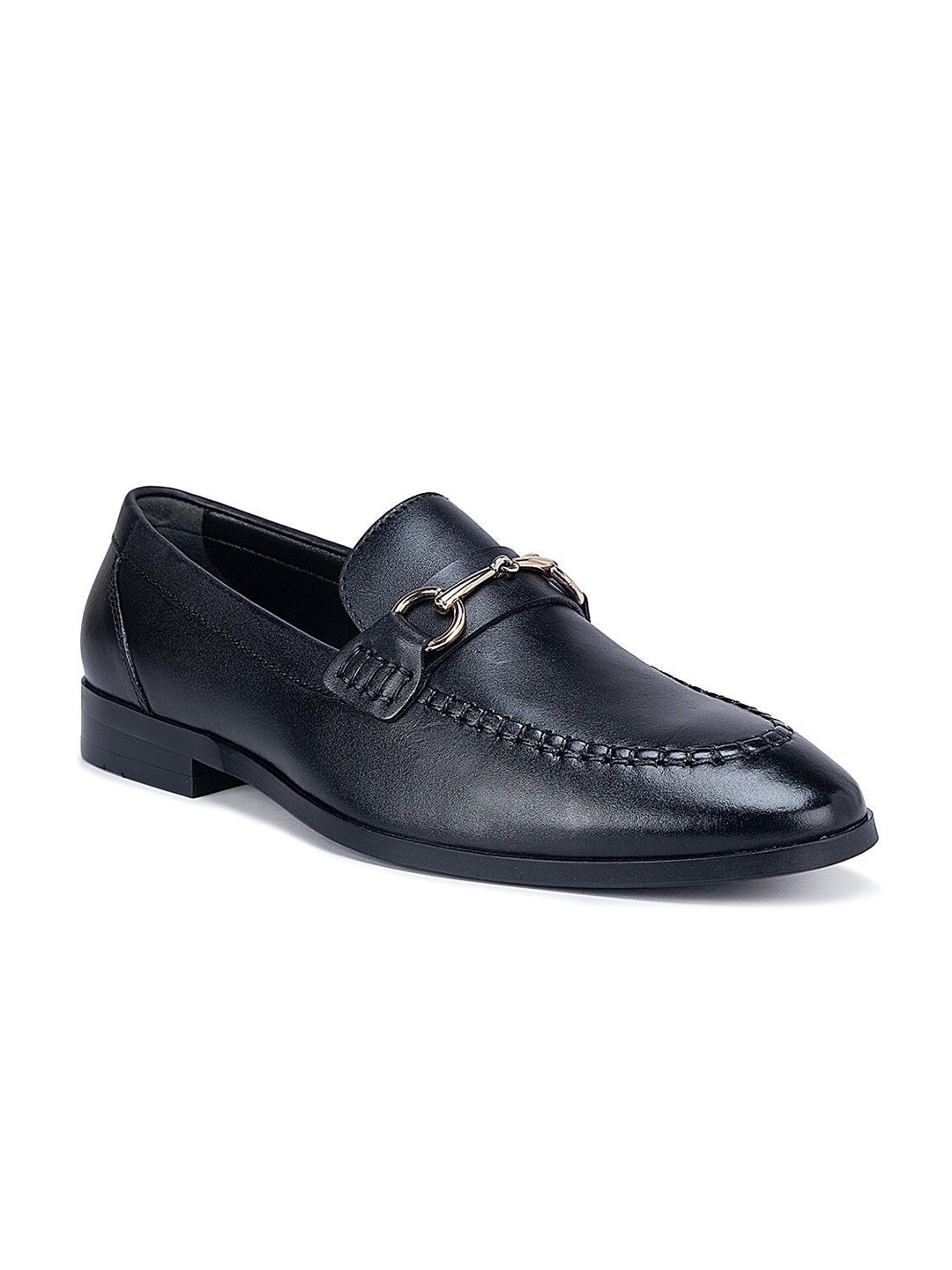 

ROSSO BRUNELLO Men Moccasin Formal Loafers, Black