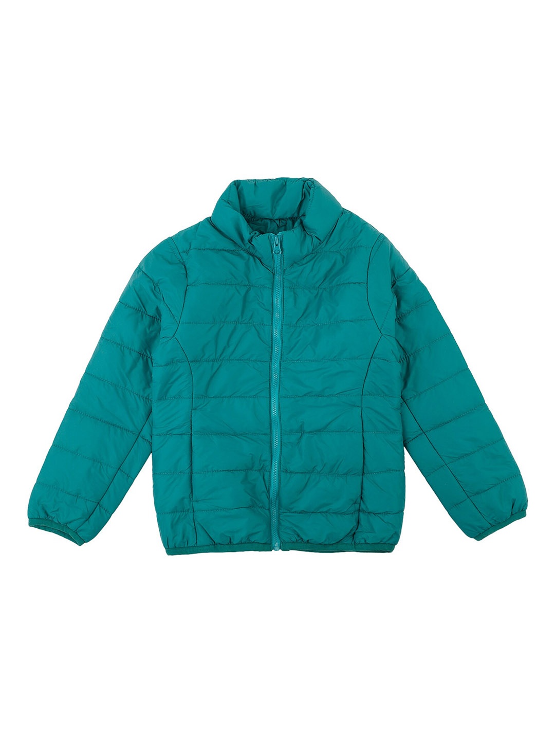 

Cantabil Girls Stand Collar Lightweight Puffer Jacket, Green