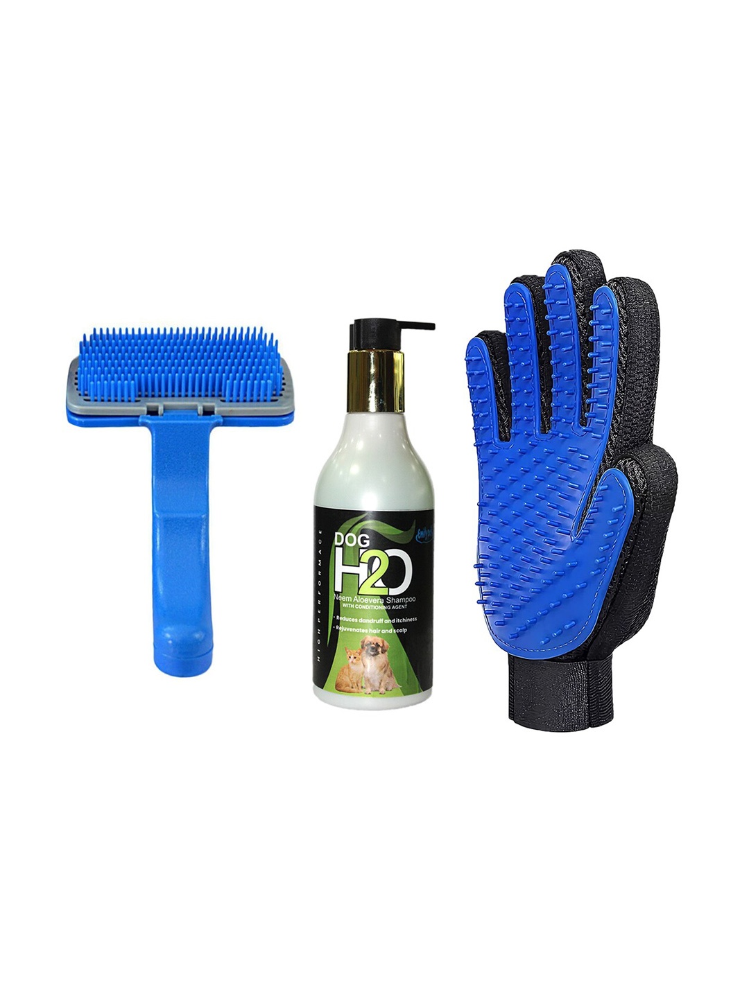 

Emily pets Pack of 3 Grooming Shampoos, Blue
