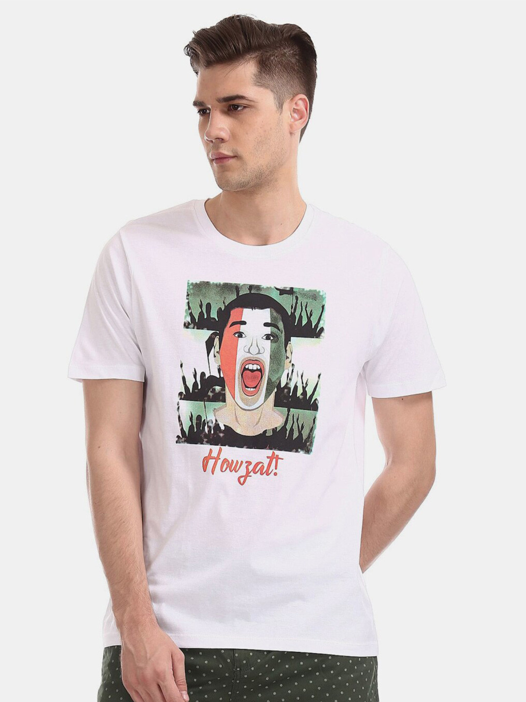 

V-Mart People and Places Printed Cotton T-shirt, White