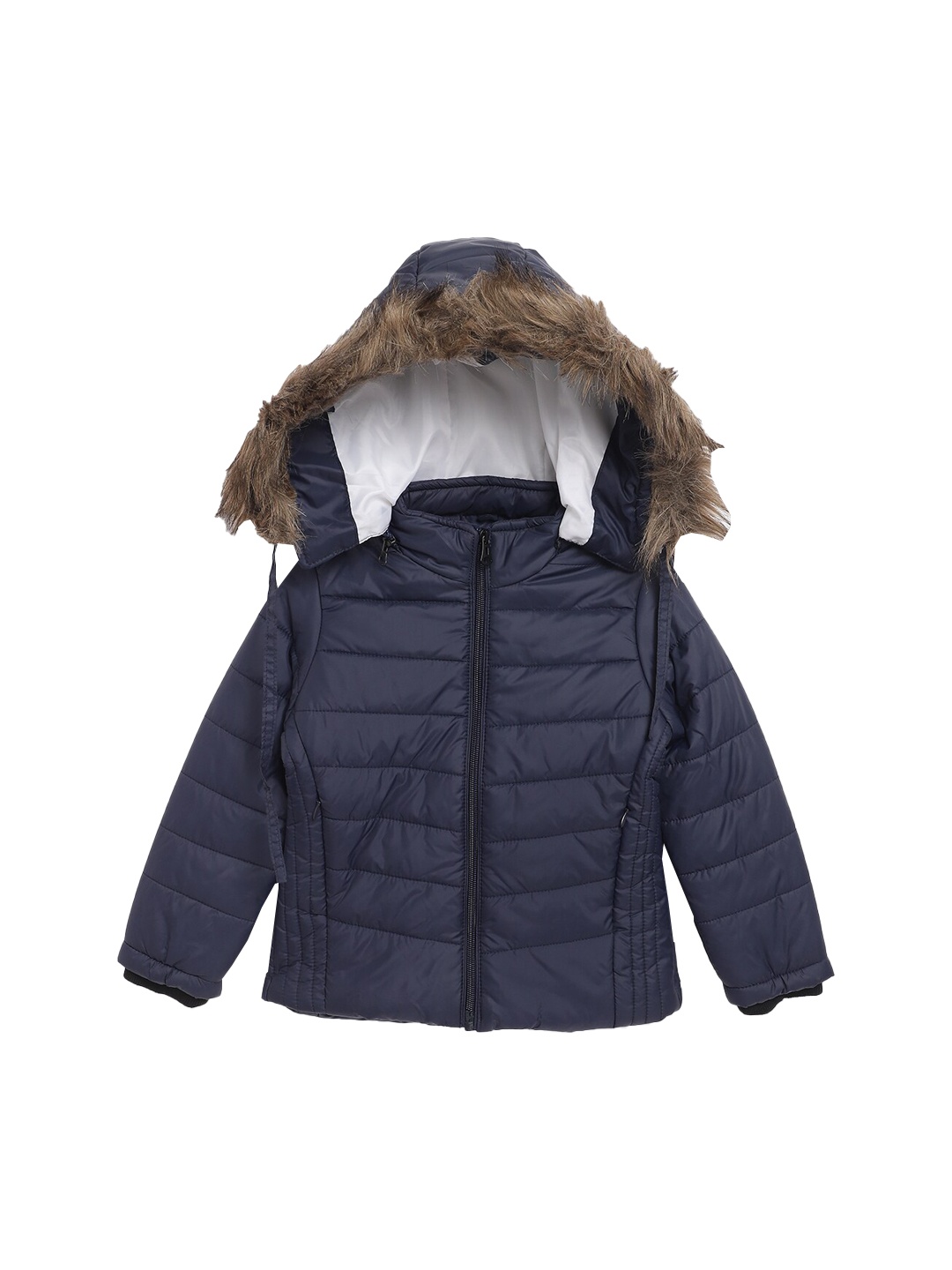 

Cantabil Boys Hooded Lightweight Padded Jacket, Navy blue