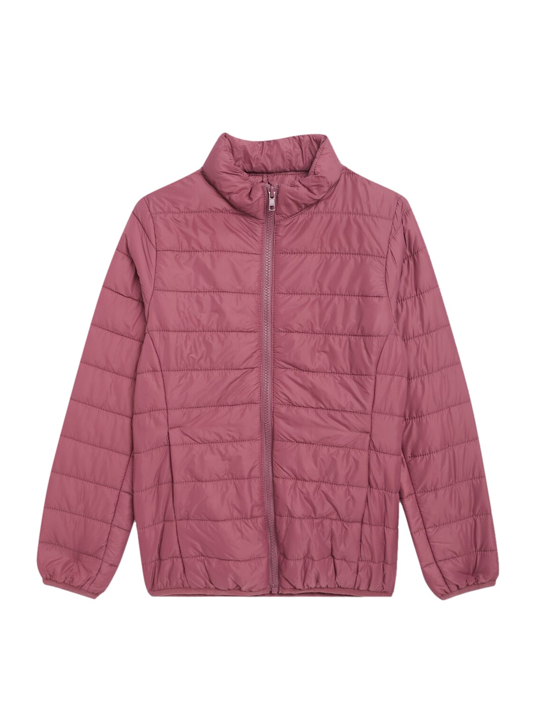 

Cantabil Girls Lightweight Mock Neck Puffer Jacket, Pink