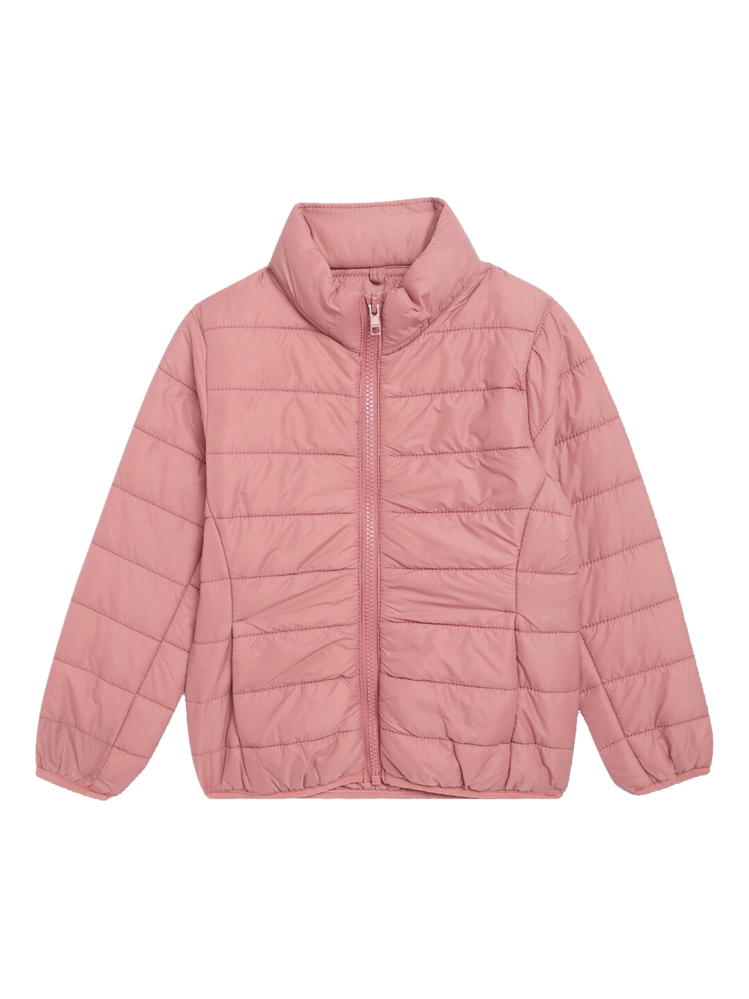 

Cantabil Girls Lightweight Stand Collar Puffer Jacket, Coral