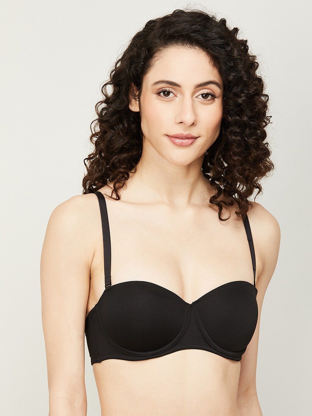

Ginger by Lifestyle Underwired Lightly Padded Seamless Bra, Black