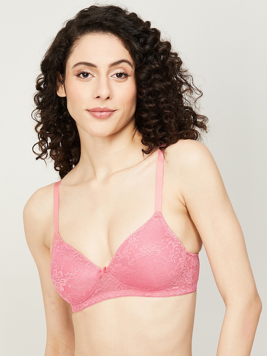 

Ginger by Lifestyle Super Support Underwired Lightly Padded Bra, Pink