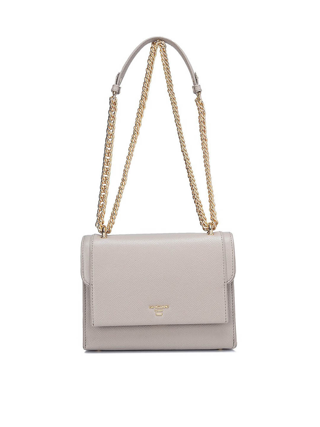 

Da Milano Leather Structured Sling Bag, White