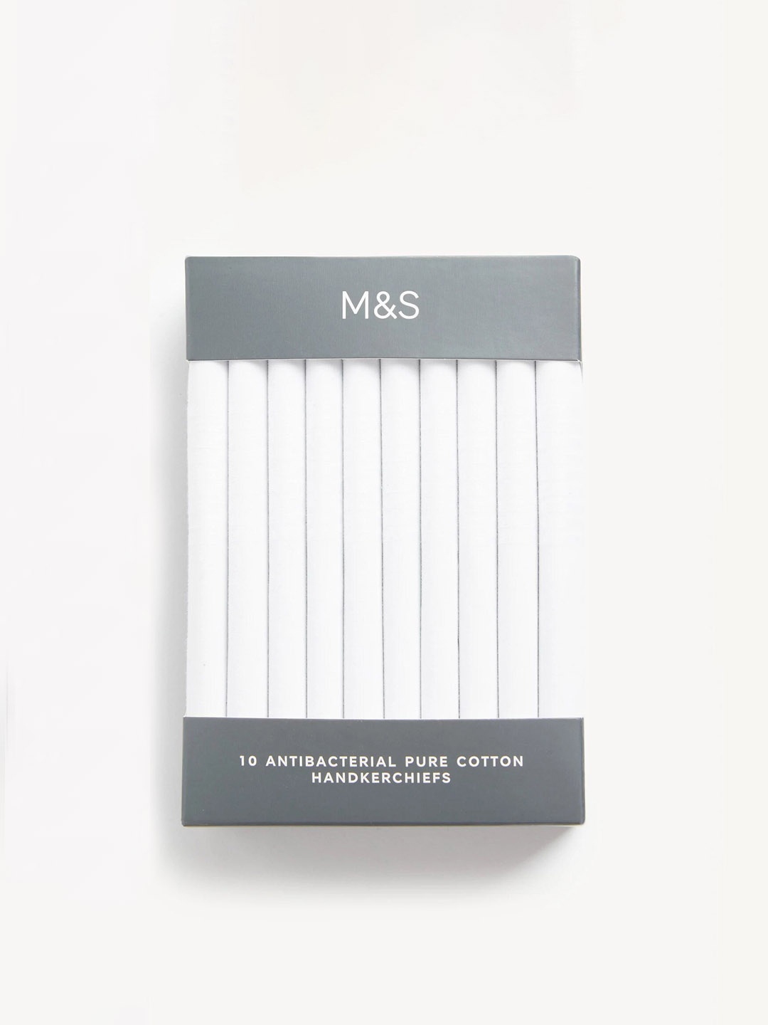 

Marks & Spencer Men Pack Of 10 Pure Cotton Handkerchiefs, White
