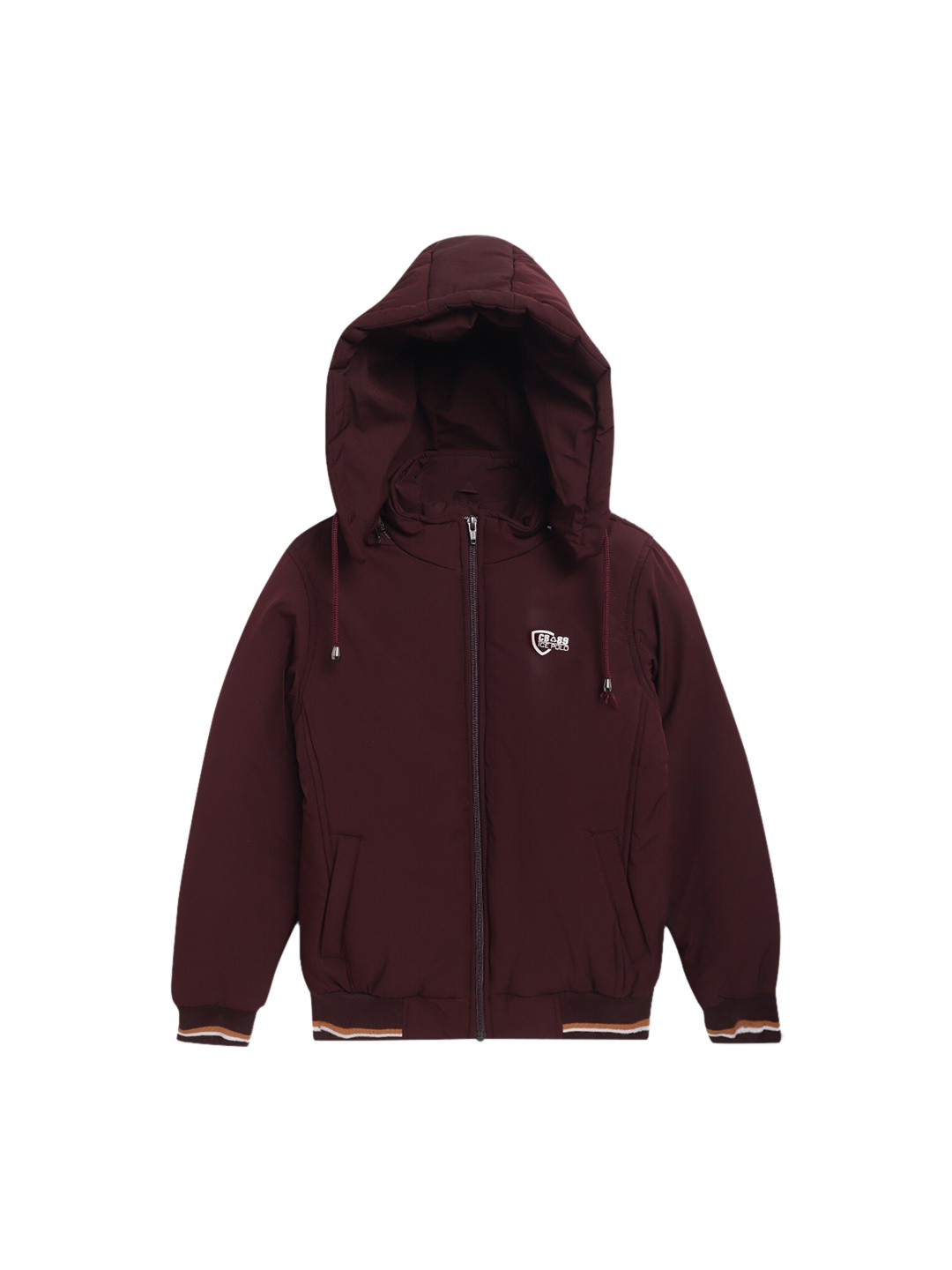 

Cantabil Boys Lightweight Hooded Bomber Jacket, Maroon