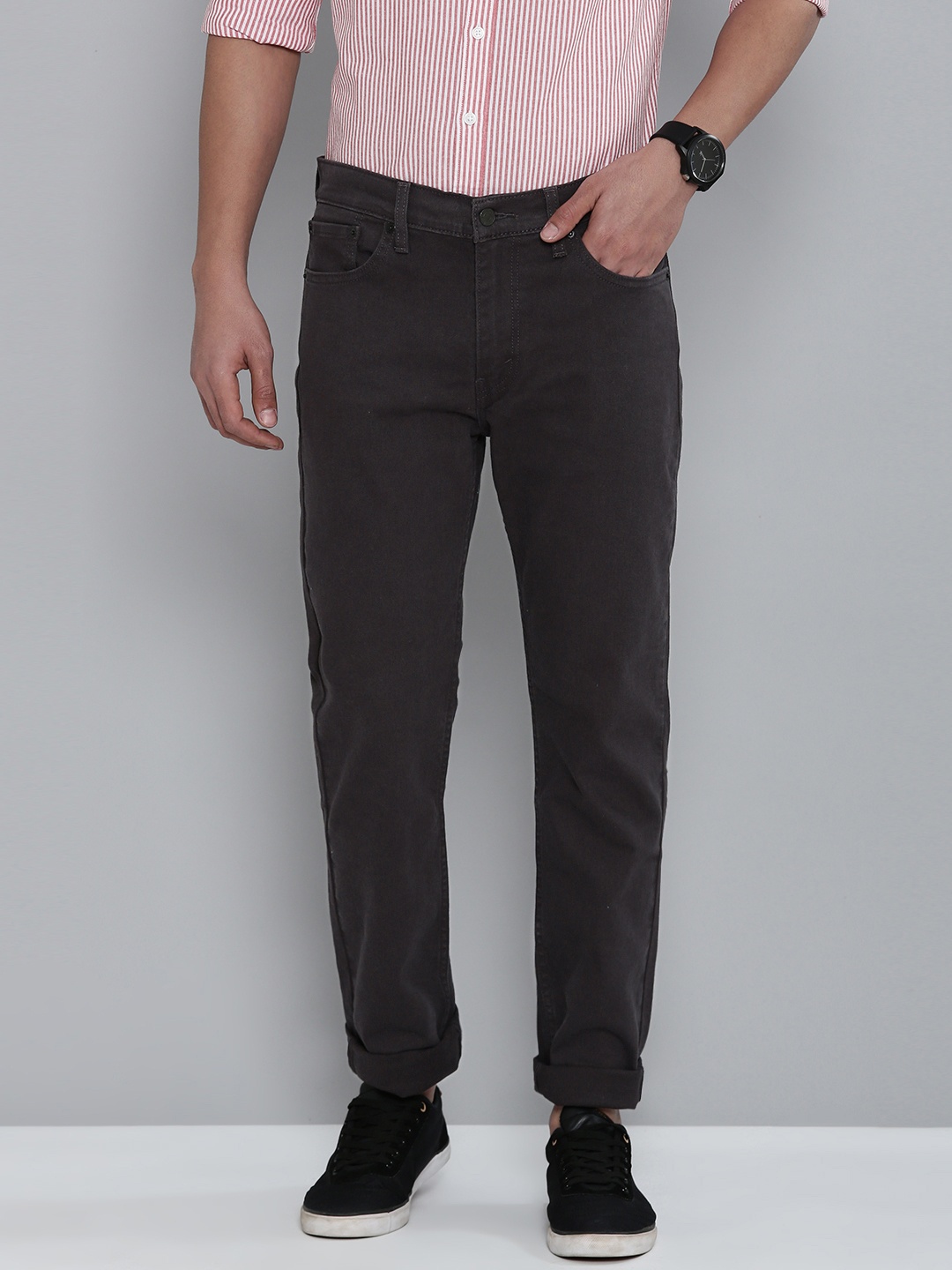

Levis Men Mid Rise 511 Slim Fit Stretchable Jeans, Black