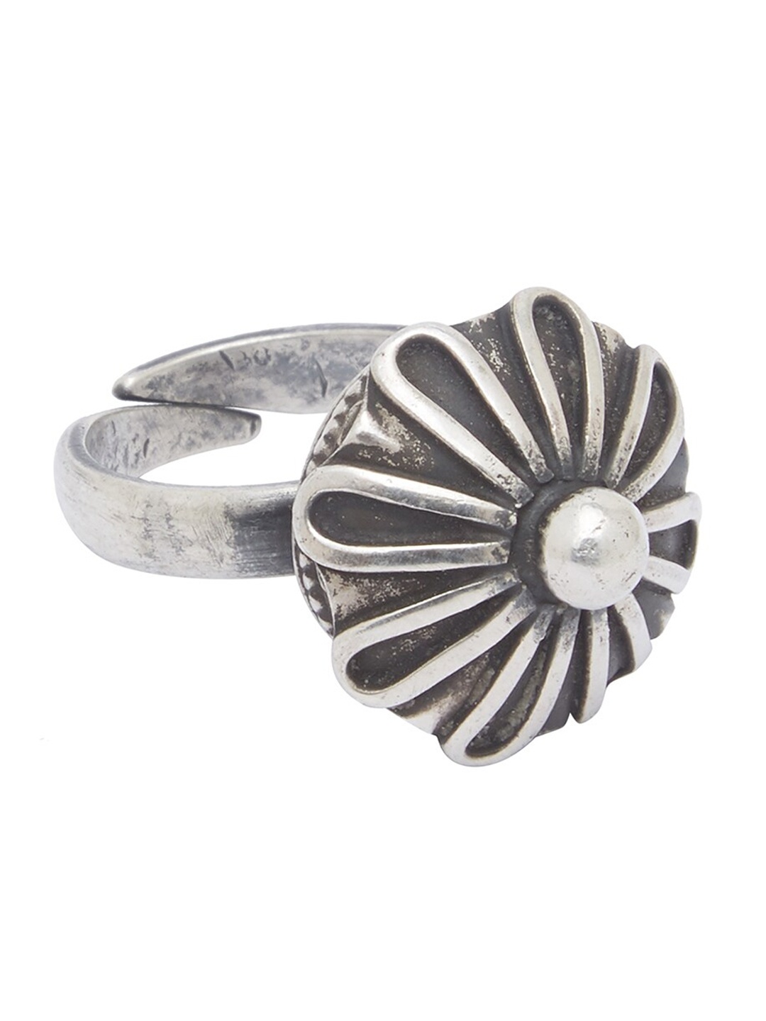 

ahilya Silver-Plated Sterling Silver Adjustable Finger Ring