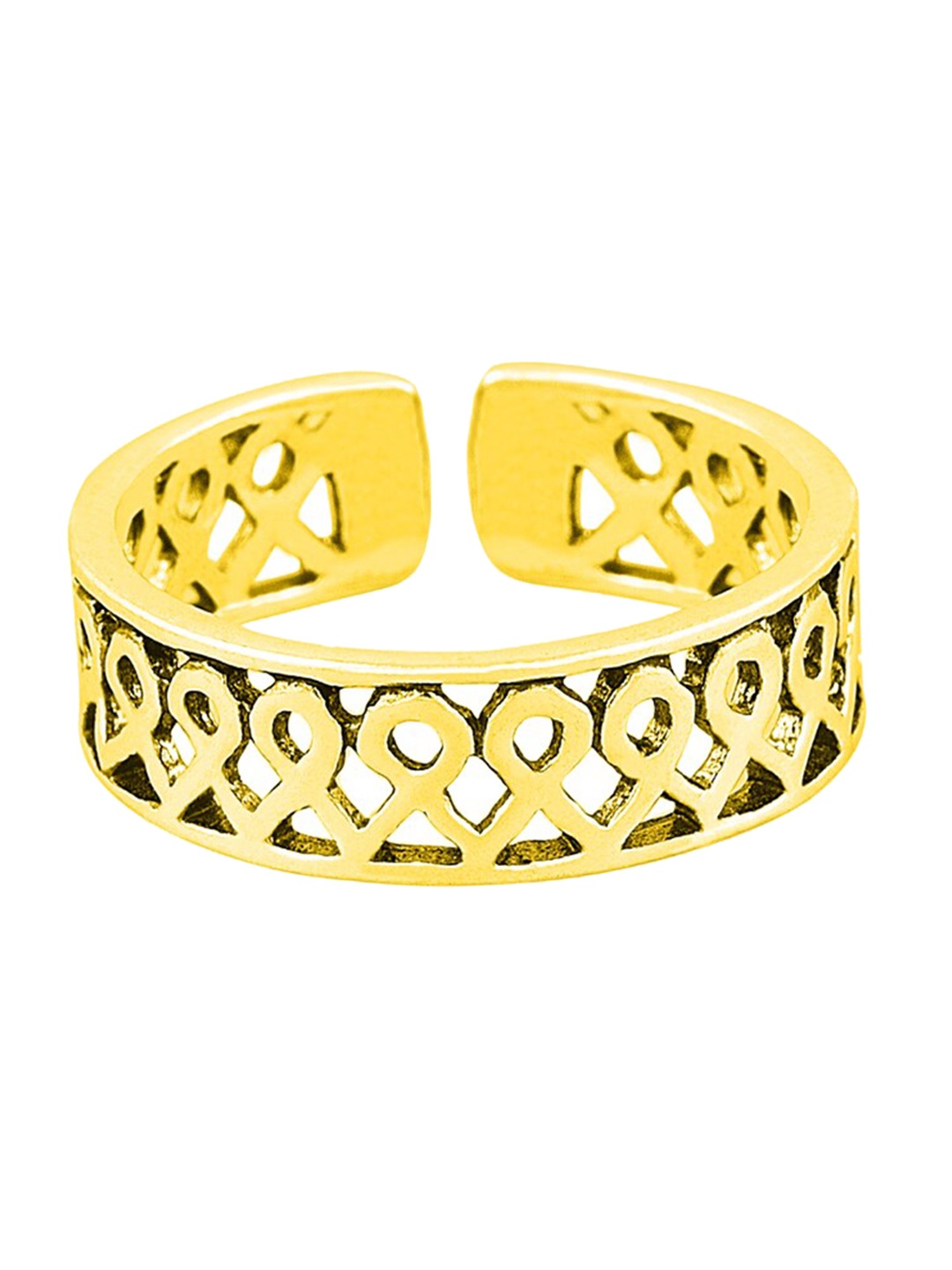 

ahilya Gold-Plated 925 Strling Silver Viramudrika Toe Ring