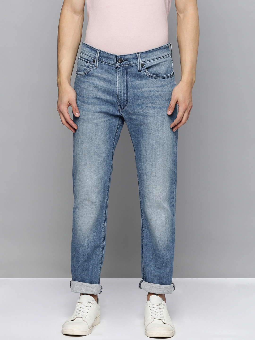 

Levis Men 511 Slim Fit Low-Rise Heavy Fade Stretchable Jeans, Blue