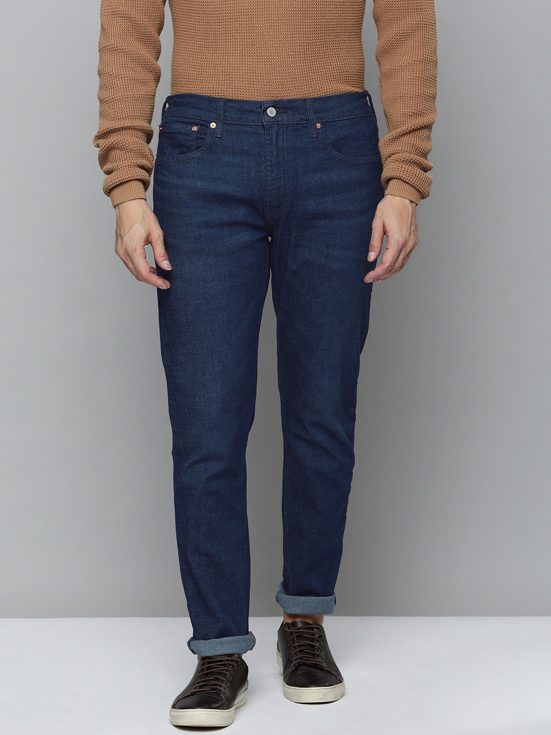 

Levis Men Tapered Fit Light Fade Stretchable Mid-Rise Jeans, Blue