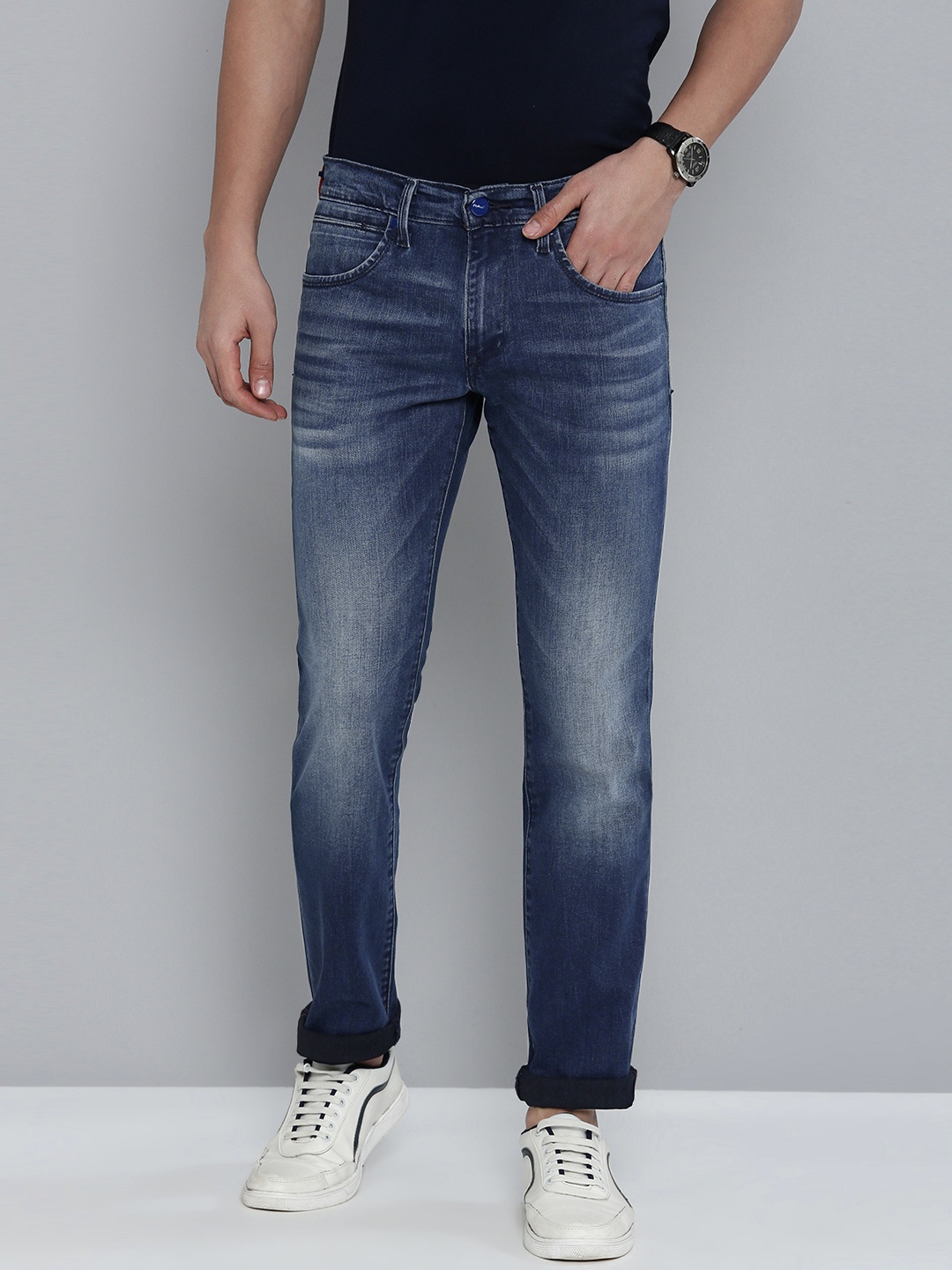

Levis Men Mid Rise Skinny Fit Light Fade Stretchable Jeans, Blue