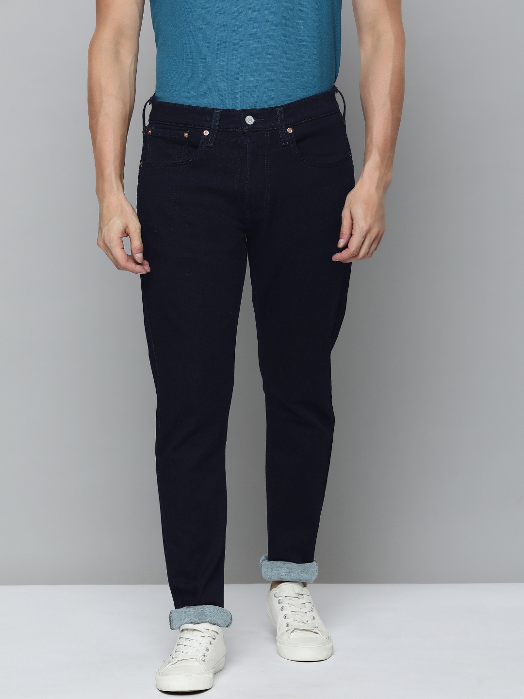 

Levis Men Low-Rise 512 Slim Fit Stretchable Jeans, Navy blue
