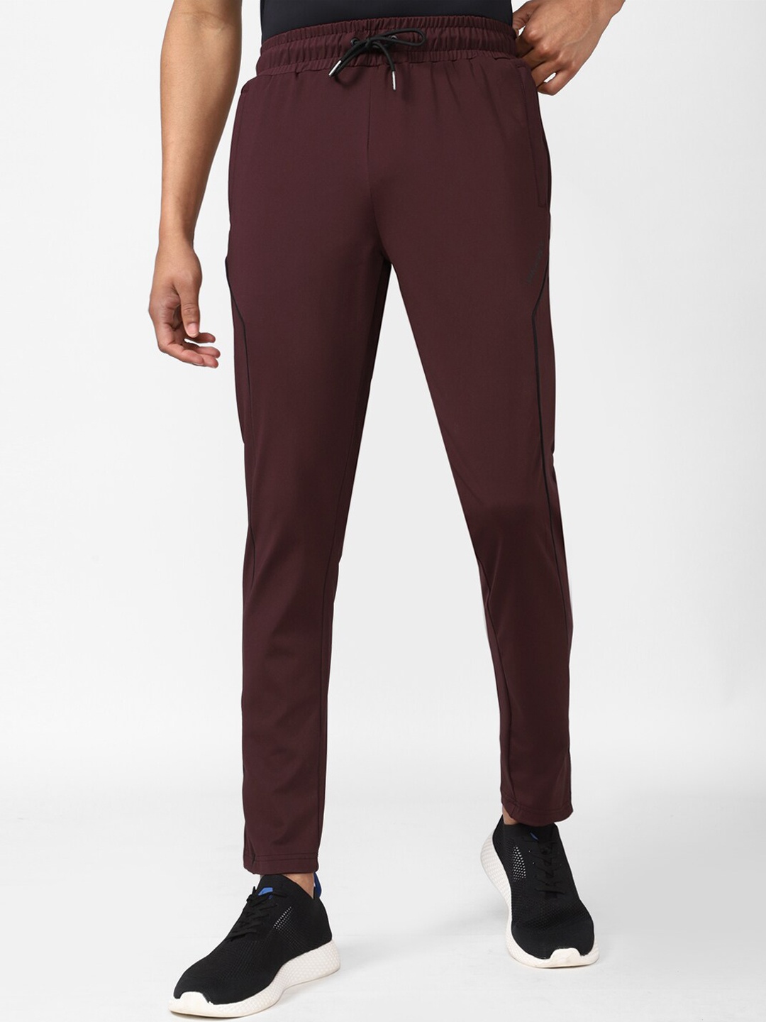 

Van Heusen Men Mid-Rise Slim-Fit Track Pants, Maroon