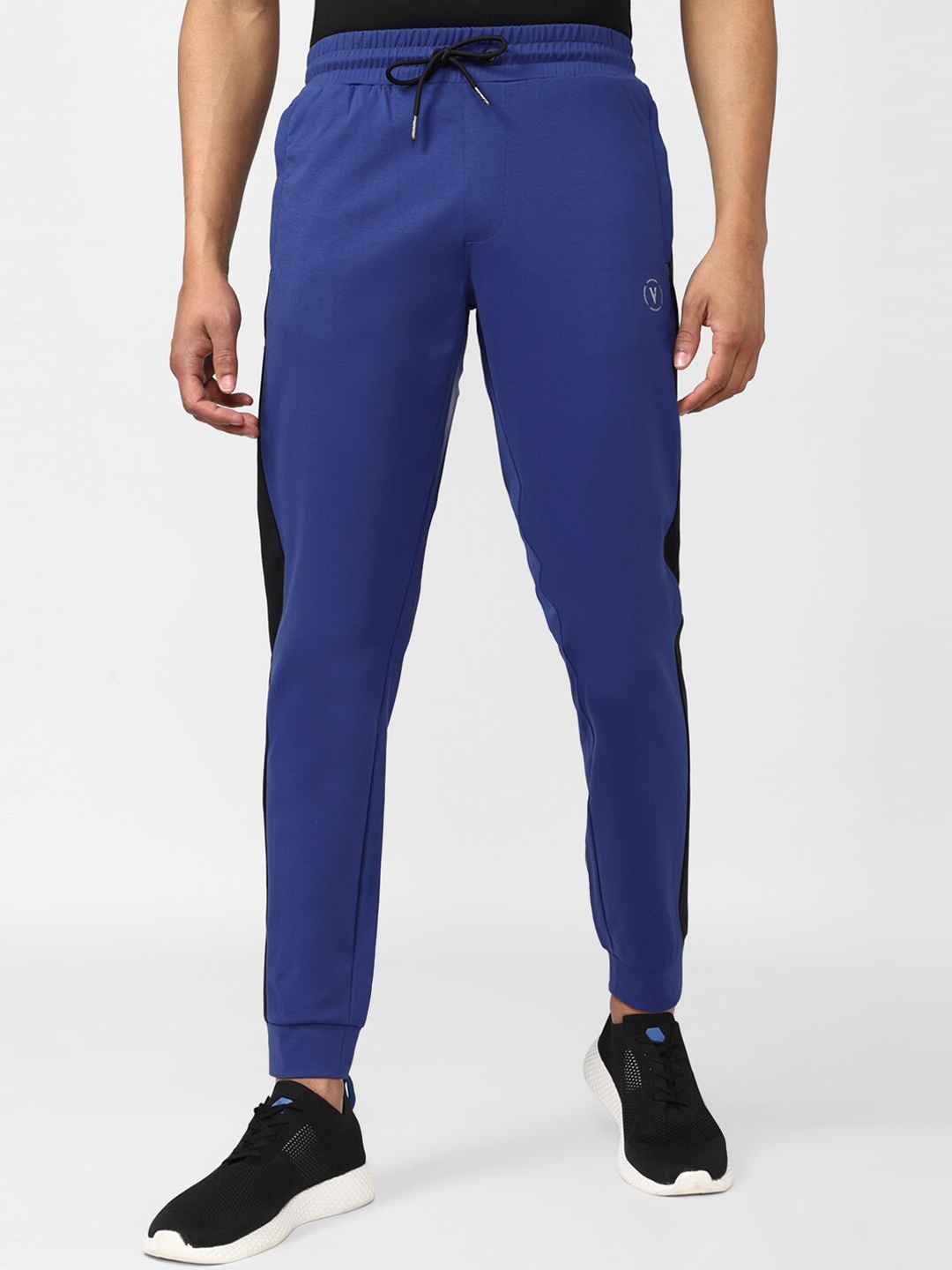 

Van Heusen Men Mid-Rise Slim-Fit Sports Joggers, Blue