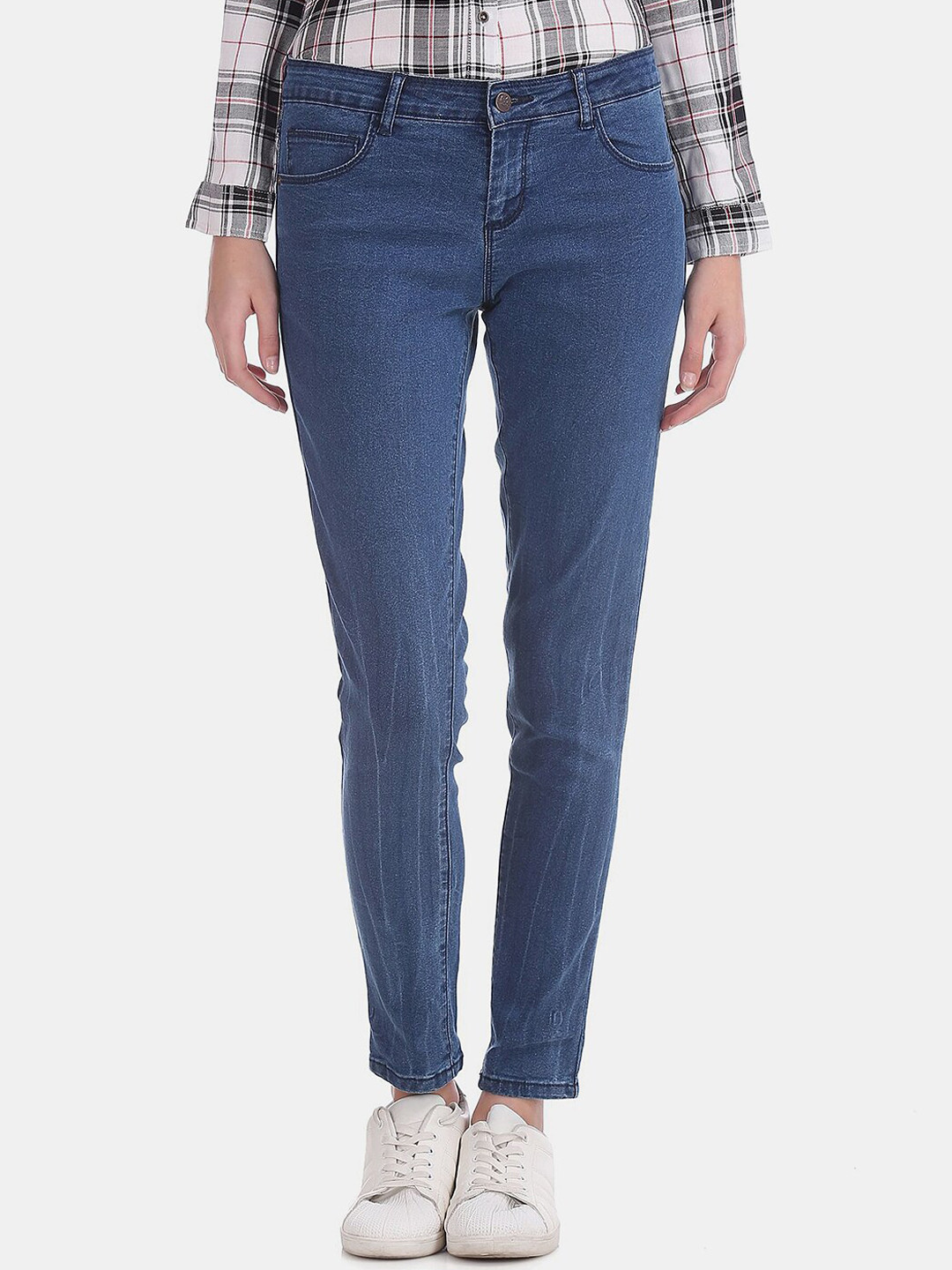 

V-Mart Women Blue Classic Regular Fit Cotton Jeans