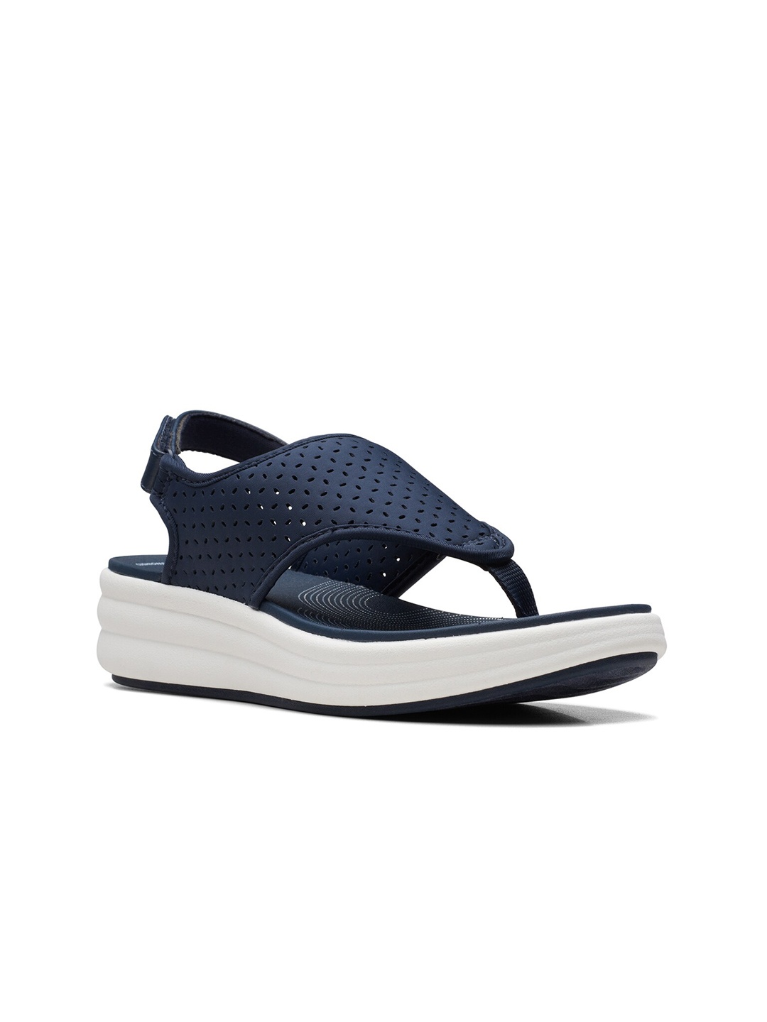 

Clarks Mesh Comfort Heels With Laser Cuts, Navy blue