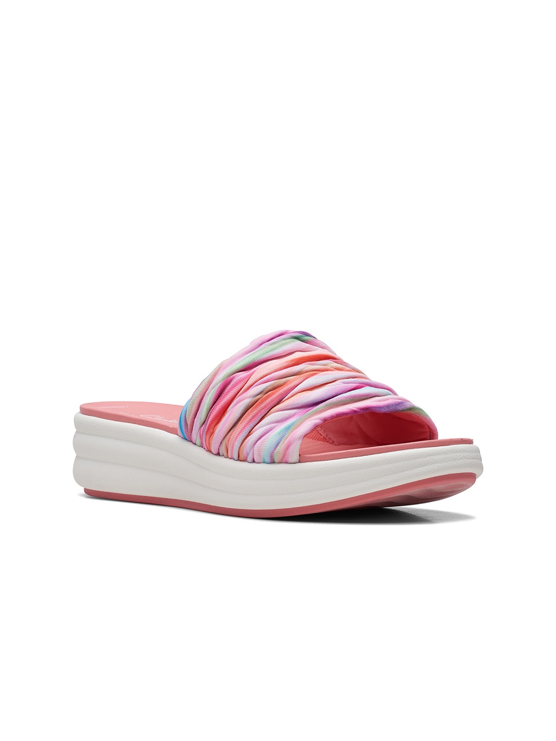 

Clarks Striped Work Wedge, Pink