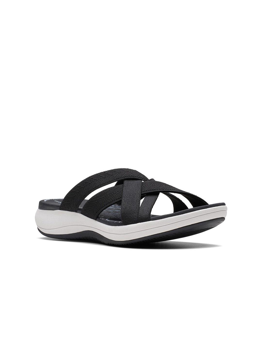 Clarks Open Toe Comfort Heels, Black