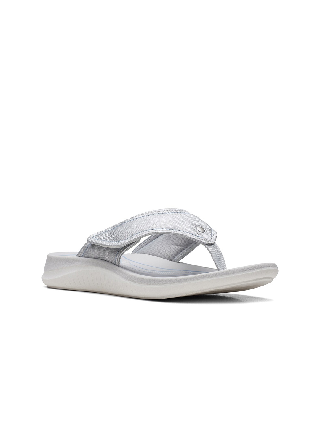 Clarks Open Toe Comfort Heels, Metallic