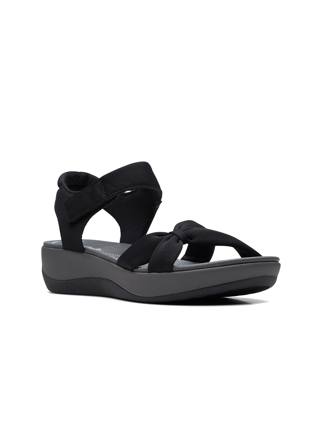 

Clarks Comfort Heels With Bows, Black