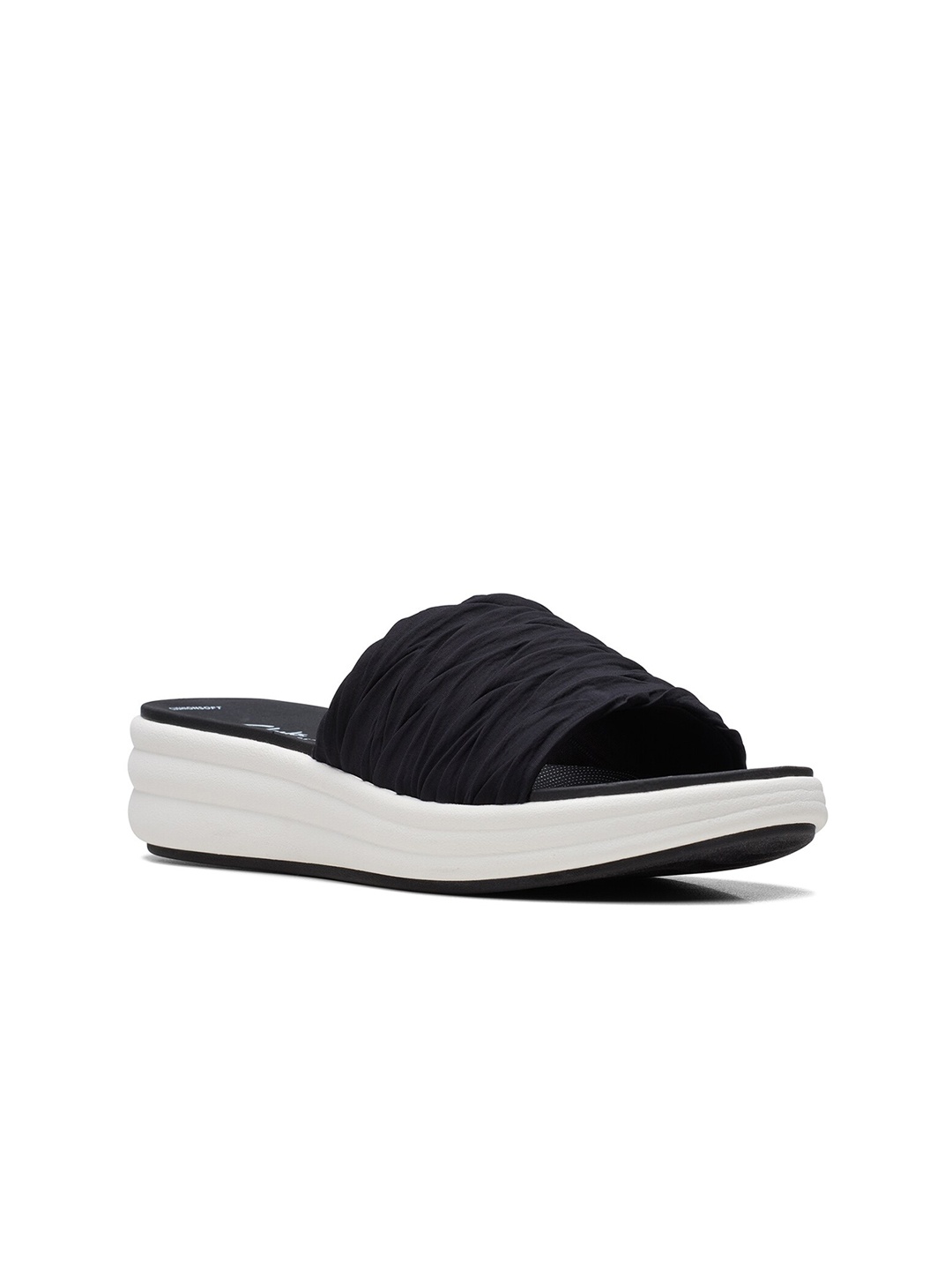 

Clarks Open Toe Flatform Heels, Black