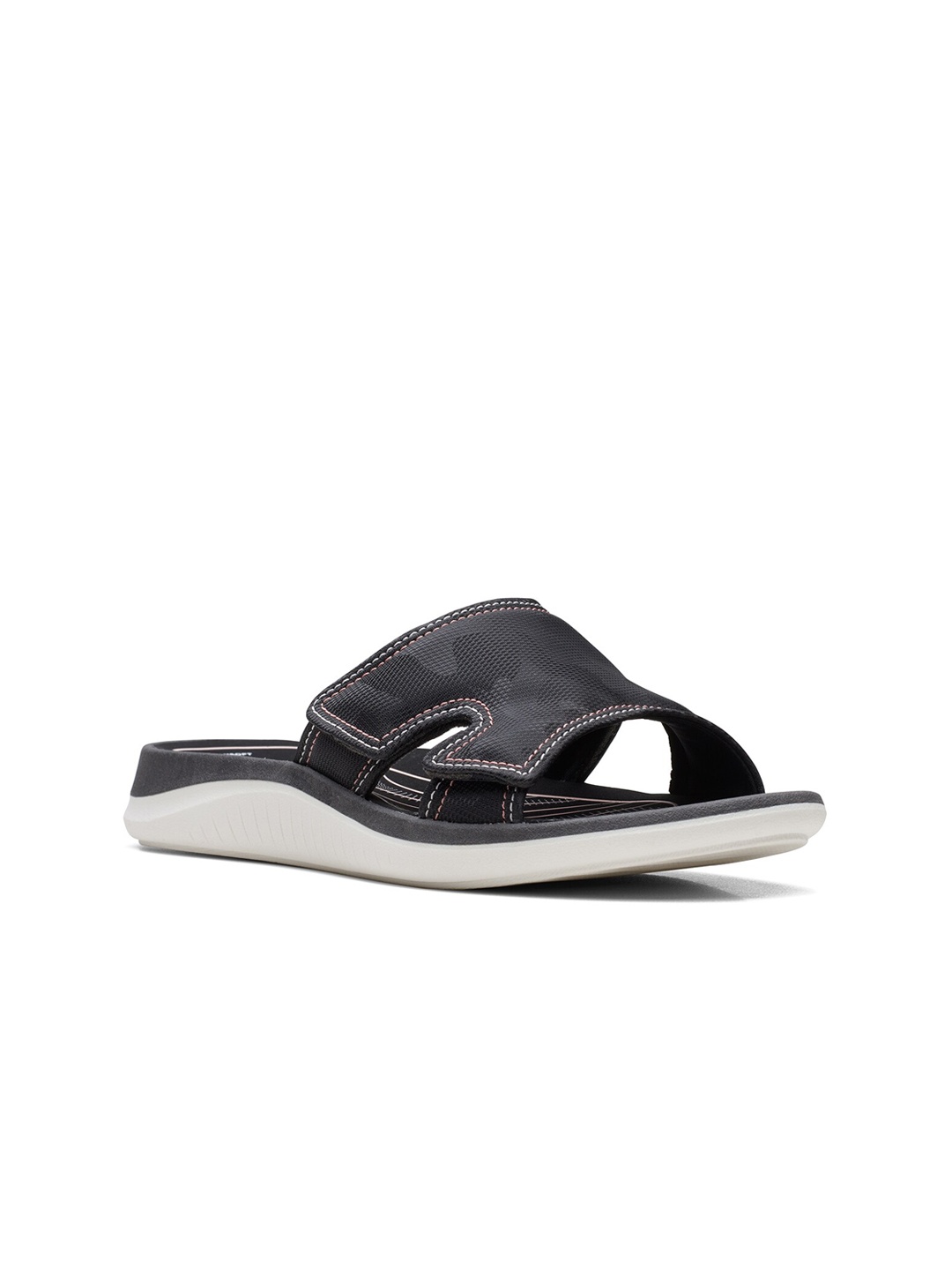 

Clarks Printed Work Block Heels, Black