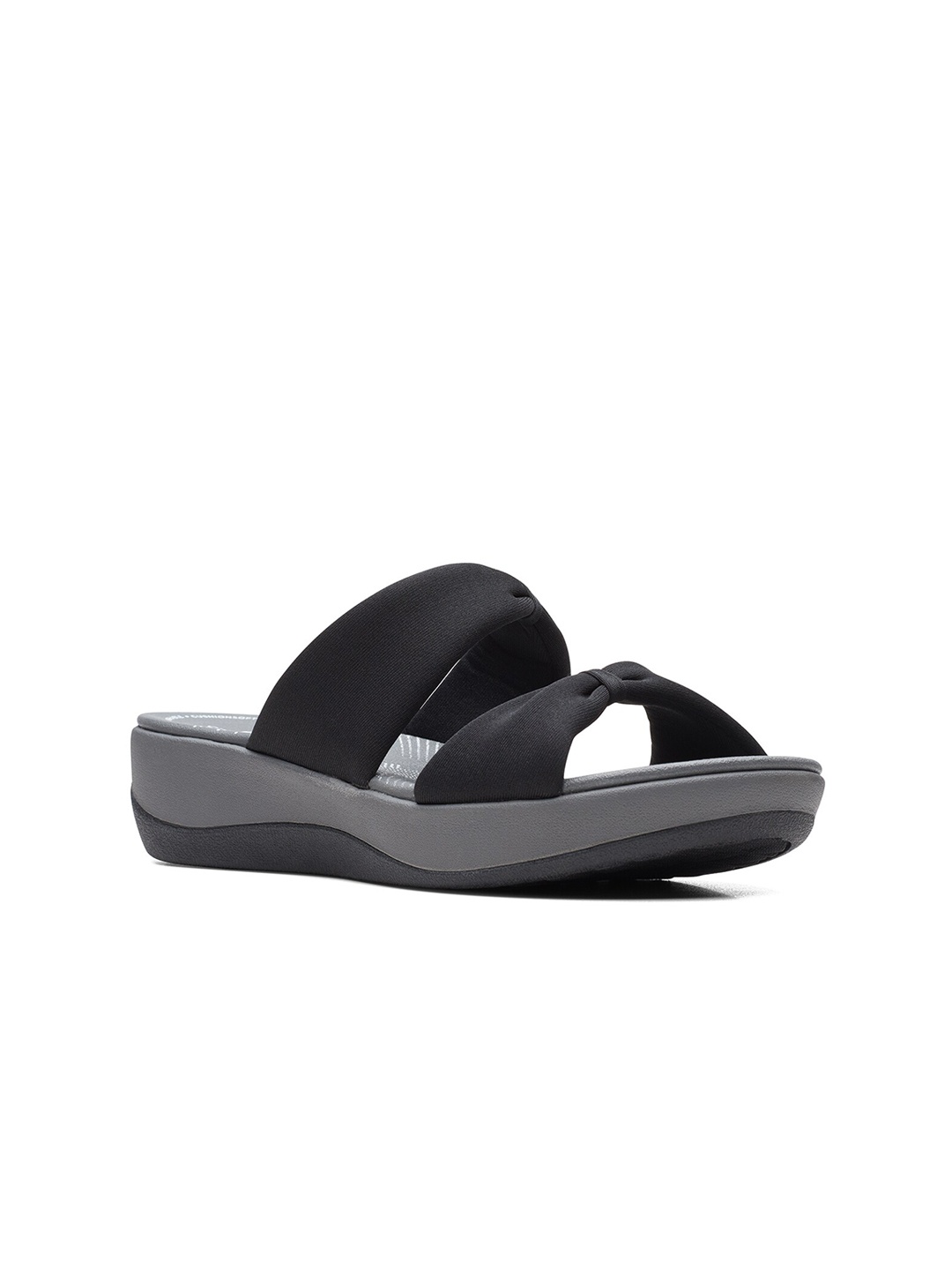 

Clarks Open Toe Work Wedge Heels, Black