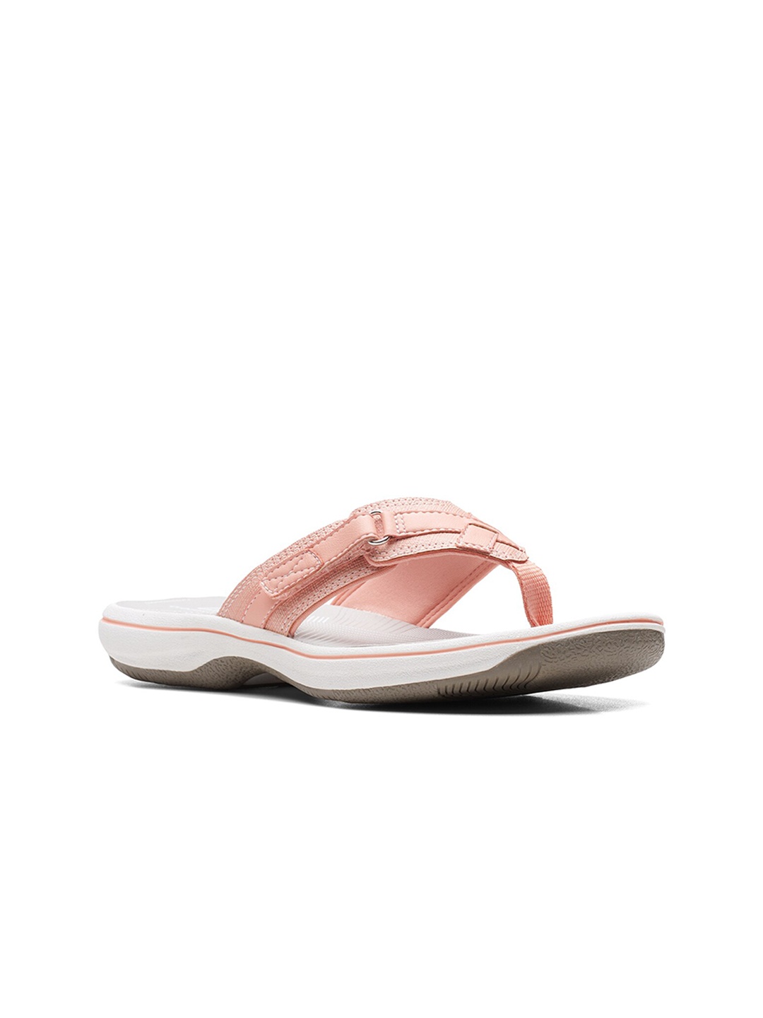 

Clarks Comfort Flats with Buckles, Peach