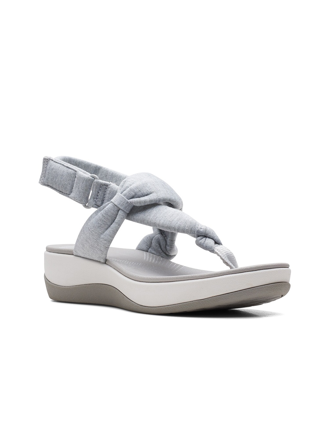 

Clarks Textured Wedge Heels With Back Strap, Grey