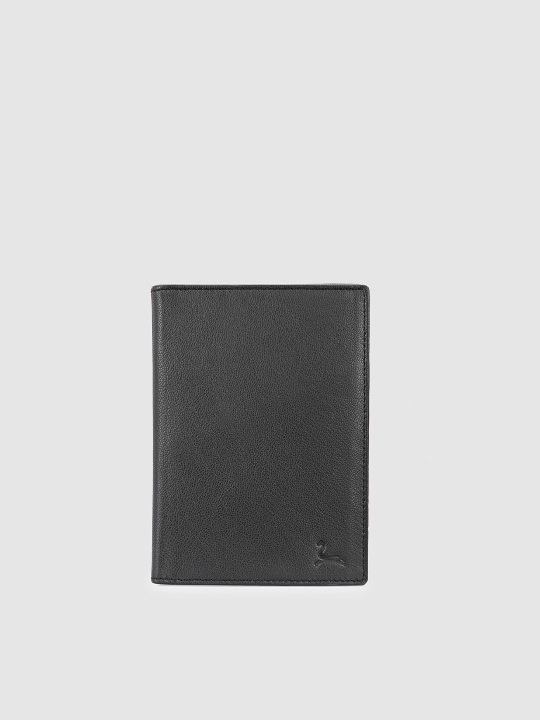

Pacific Gold Men Leather Passport Holder, Black