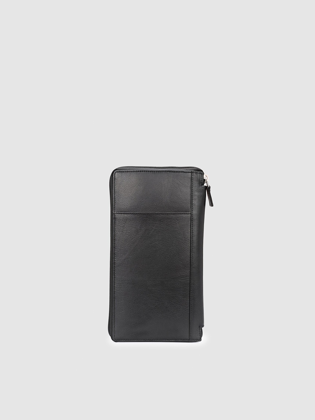 

Pacific Gold Men Leather Passport Holder, Black