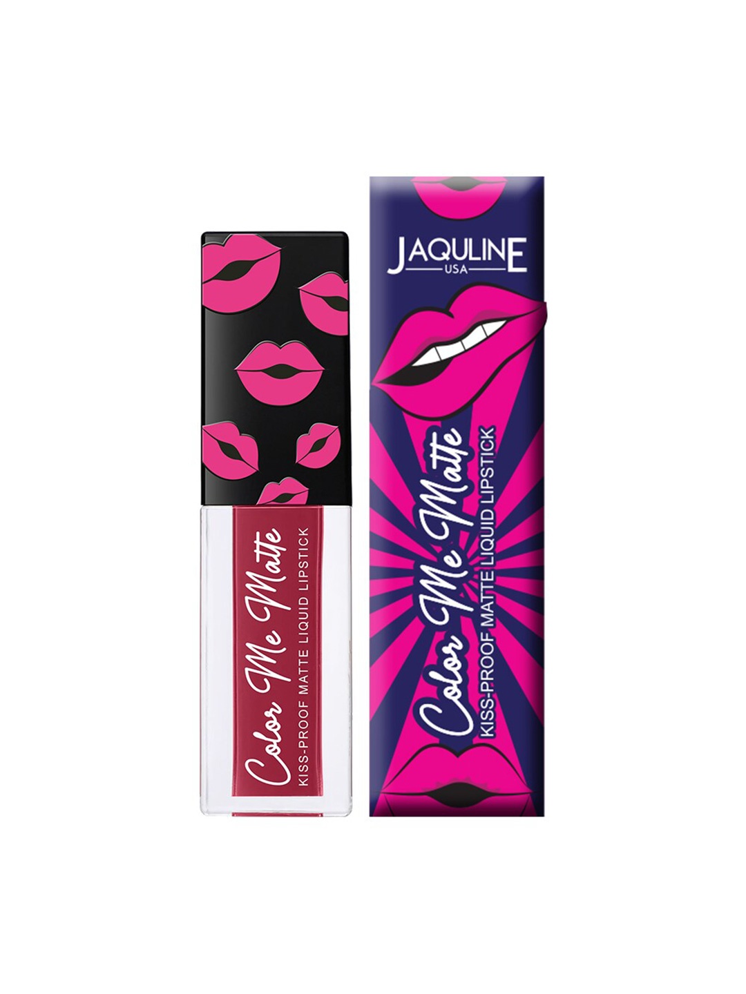 Jaquline USA Color Me Matte Long Lasting Liquid Lipstick 5 ml - Burgundy Red