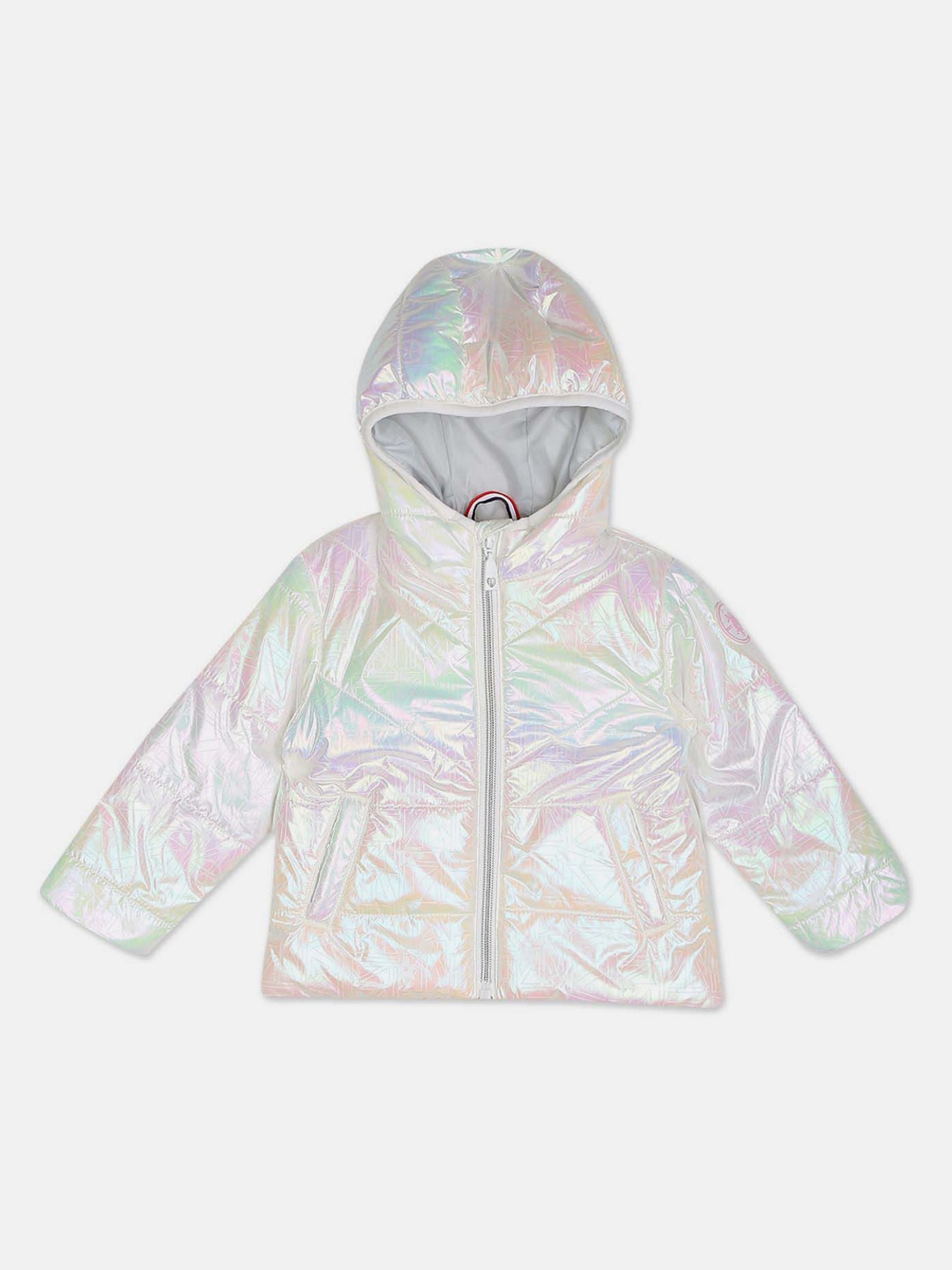 

U.S. Polo Assn. Girls Printed Padded Jacket, White