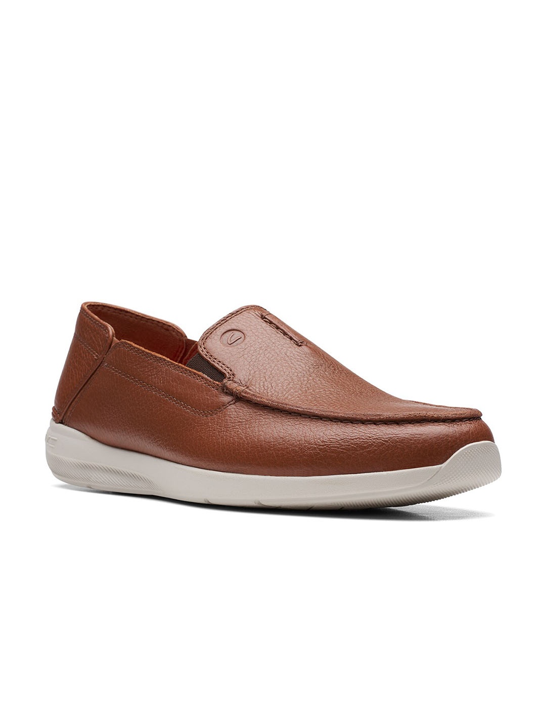 

Clarks Men Nubuck Slip-On Loafers, Tan