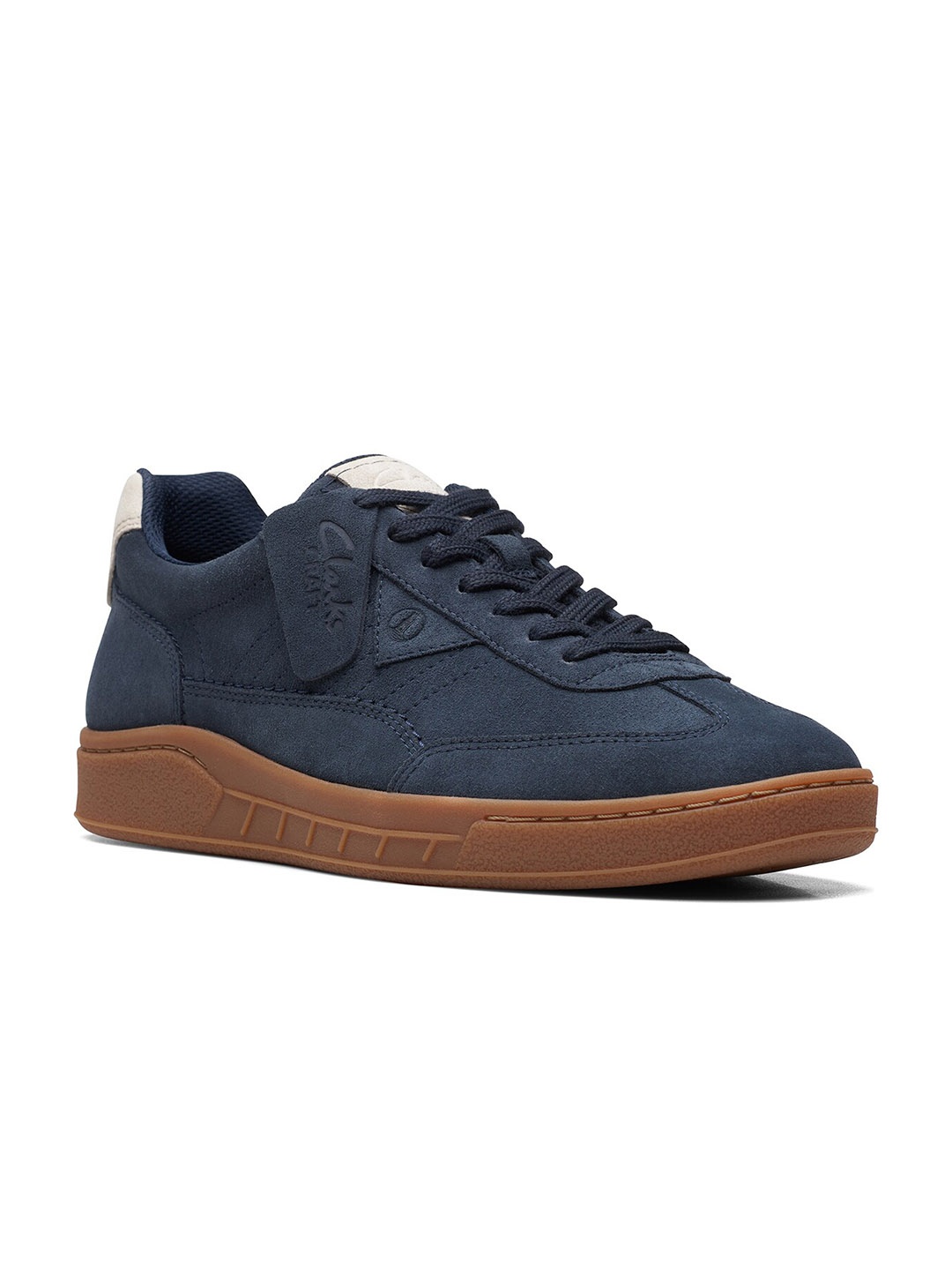 

Clarks Men Suede Round Toe Sneakers, Navy blue