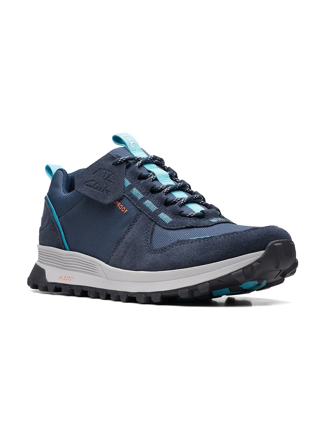 

Clarks Men Lace-Up Mid-Top Sneakers, Navy blue