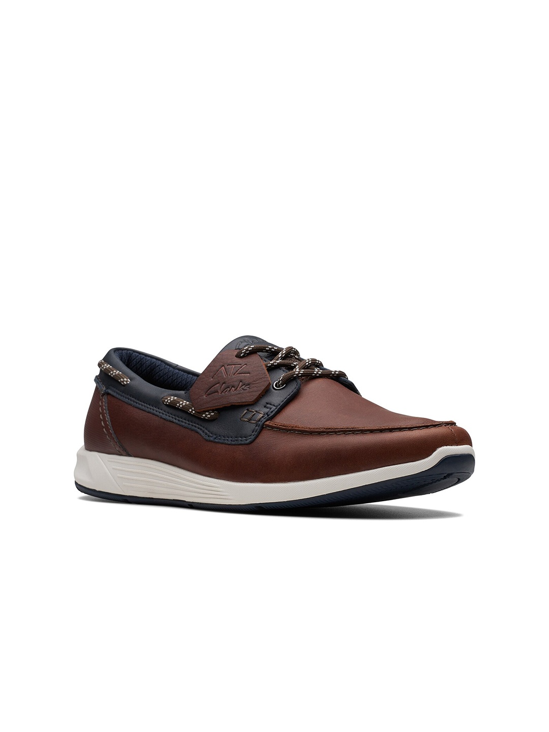 

Clarks Men ATL Sail Go Leather Sneakers Shoes, Tan