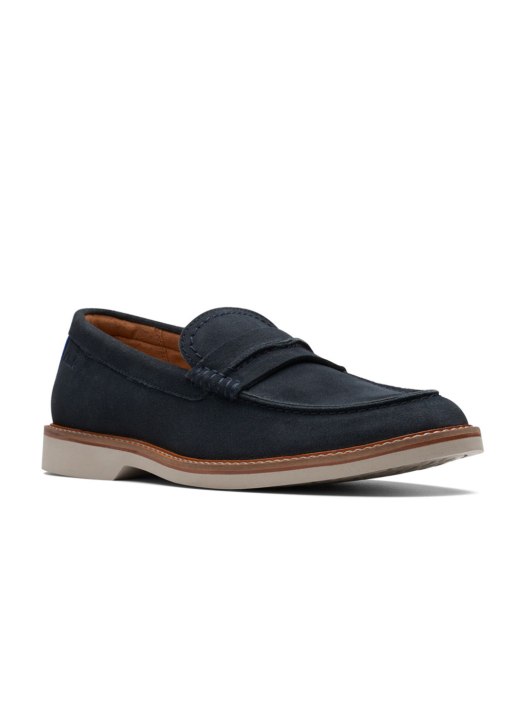 

Clarks Men Suede Loafers, Navy blue