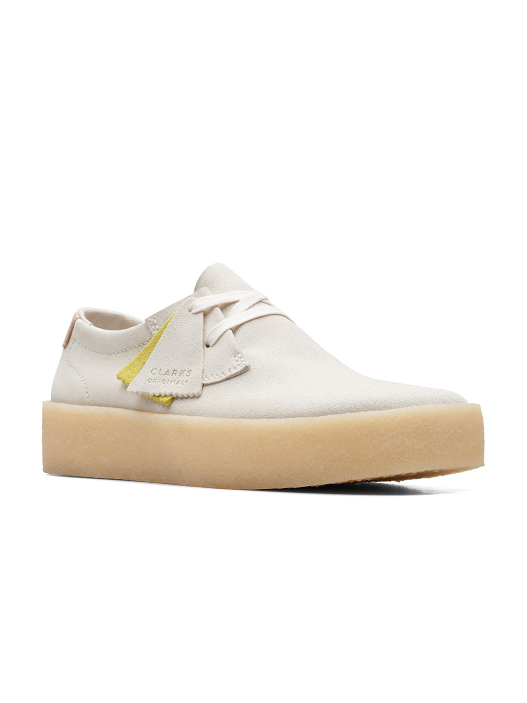 

Clarks Men Suede Sneakers, Off white