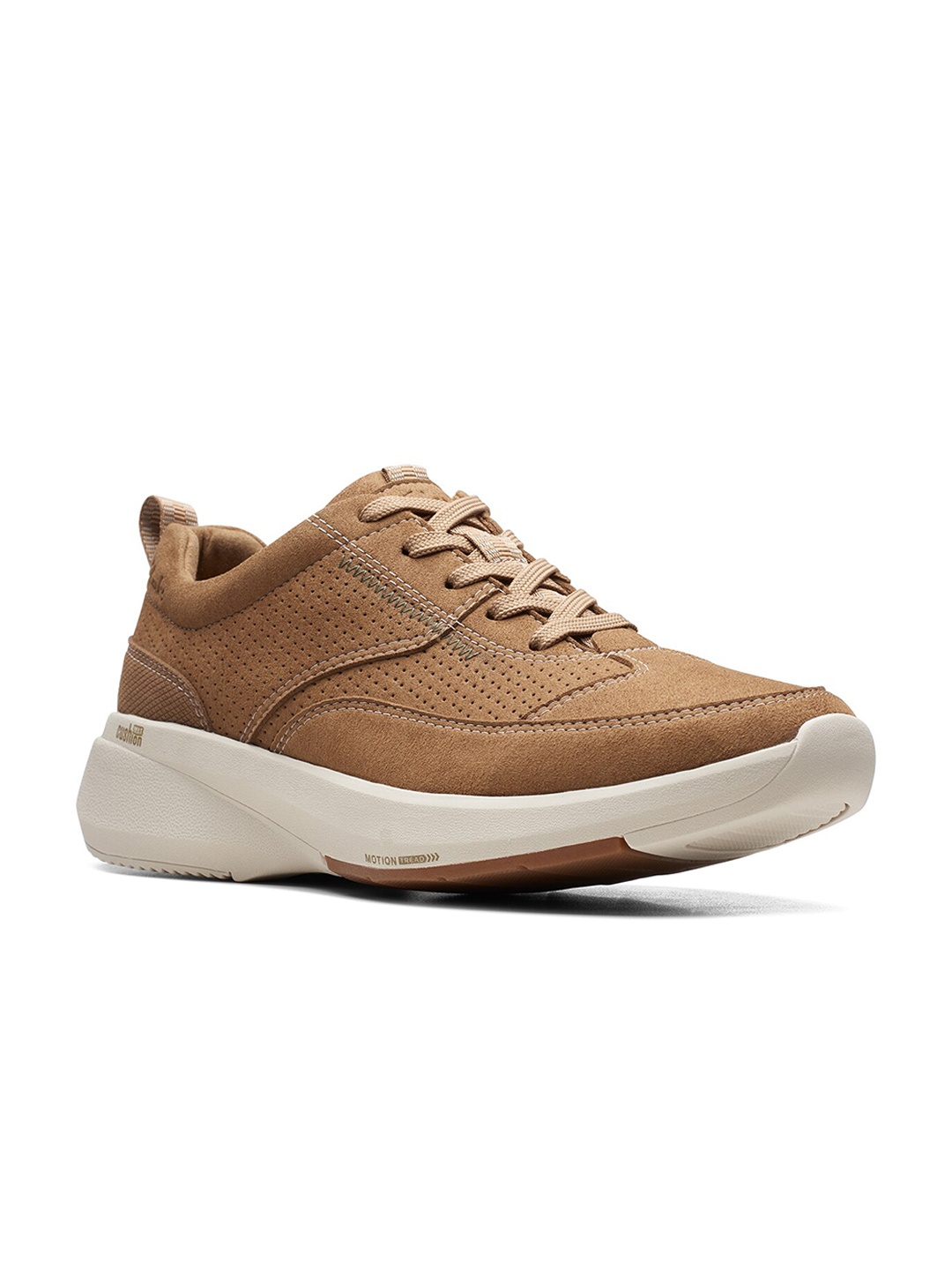 

Clarks Men Textured Lace-Up Sneakers, Brown