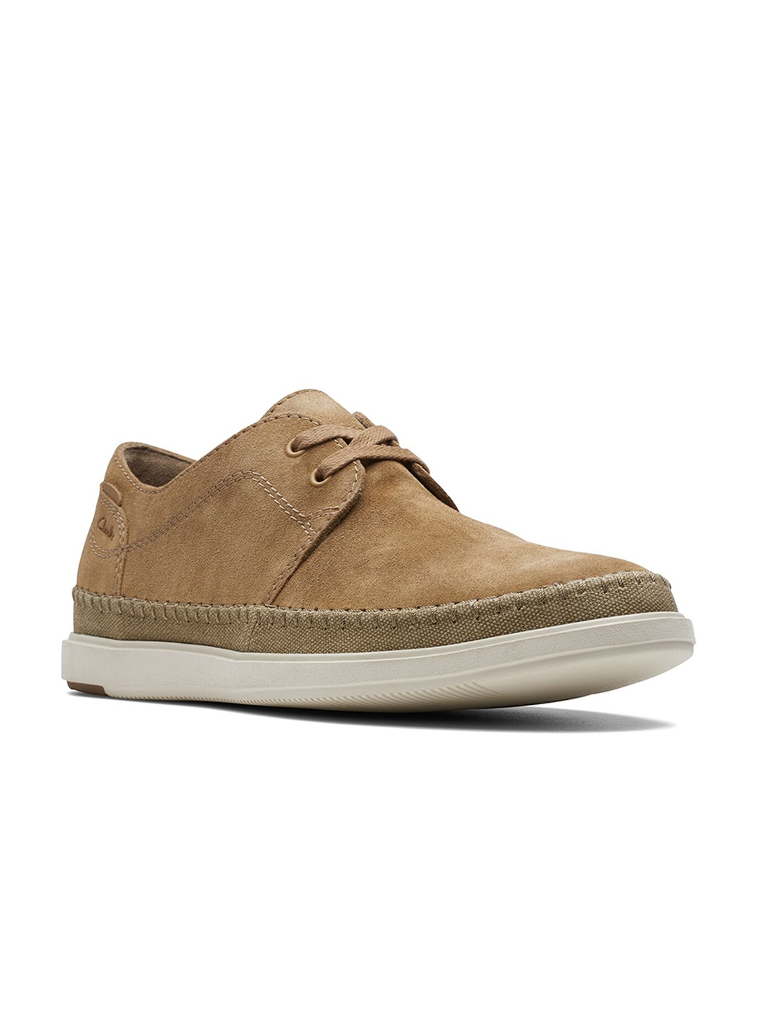 

Clarks Men Suede Contrast Sole Sneakers, Brown