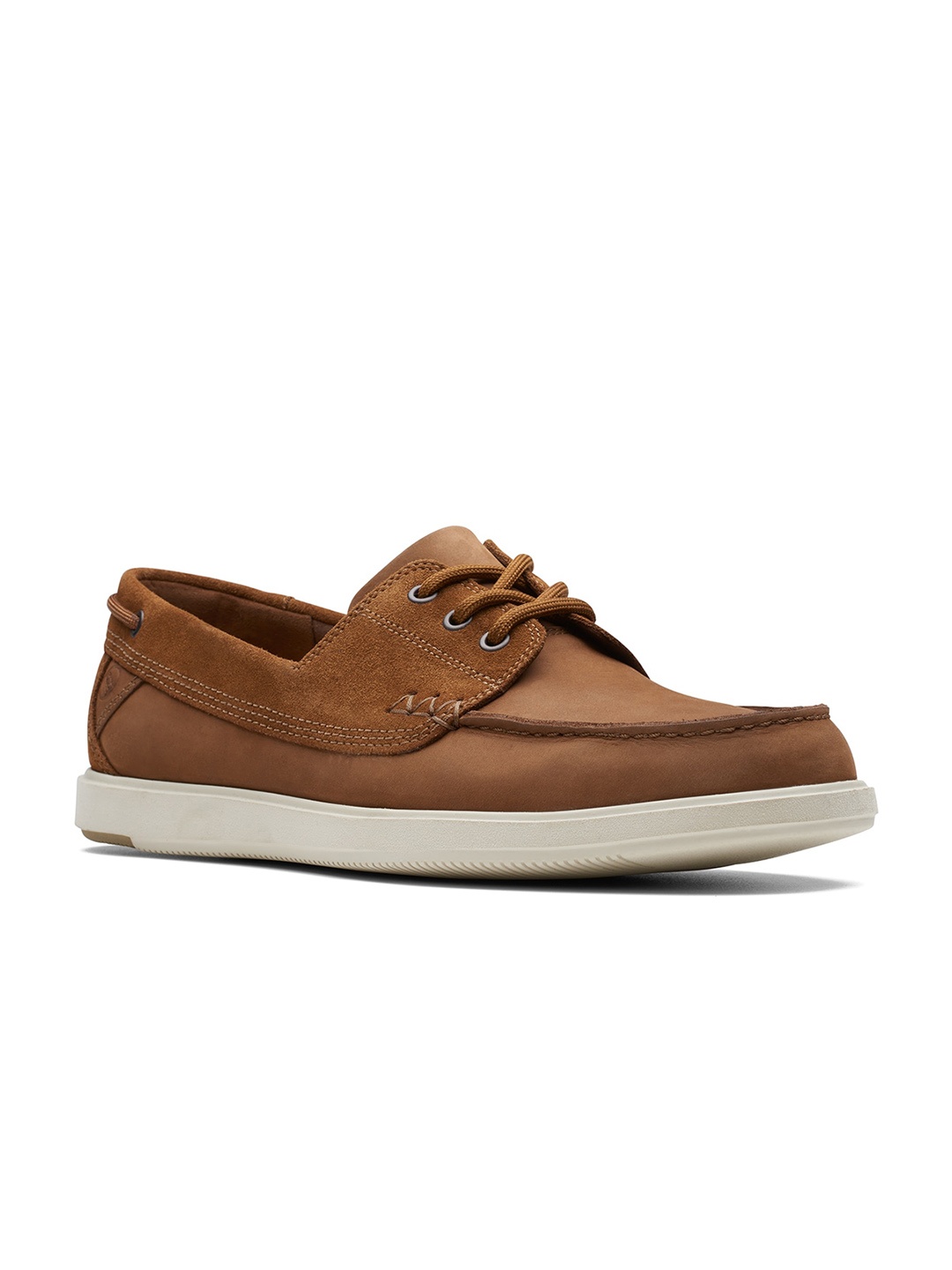 

Clarks Men Bratton Nubuck Comfort Insole Boat Shoes, Tan